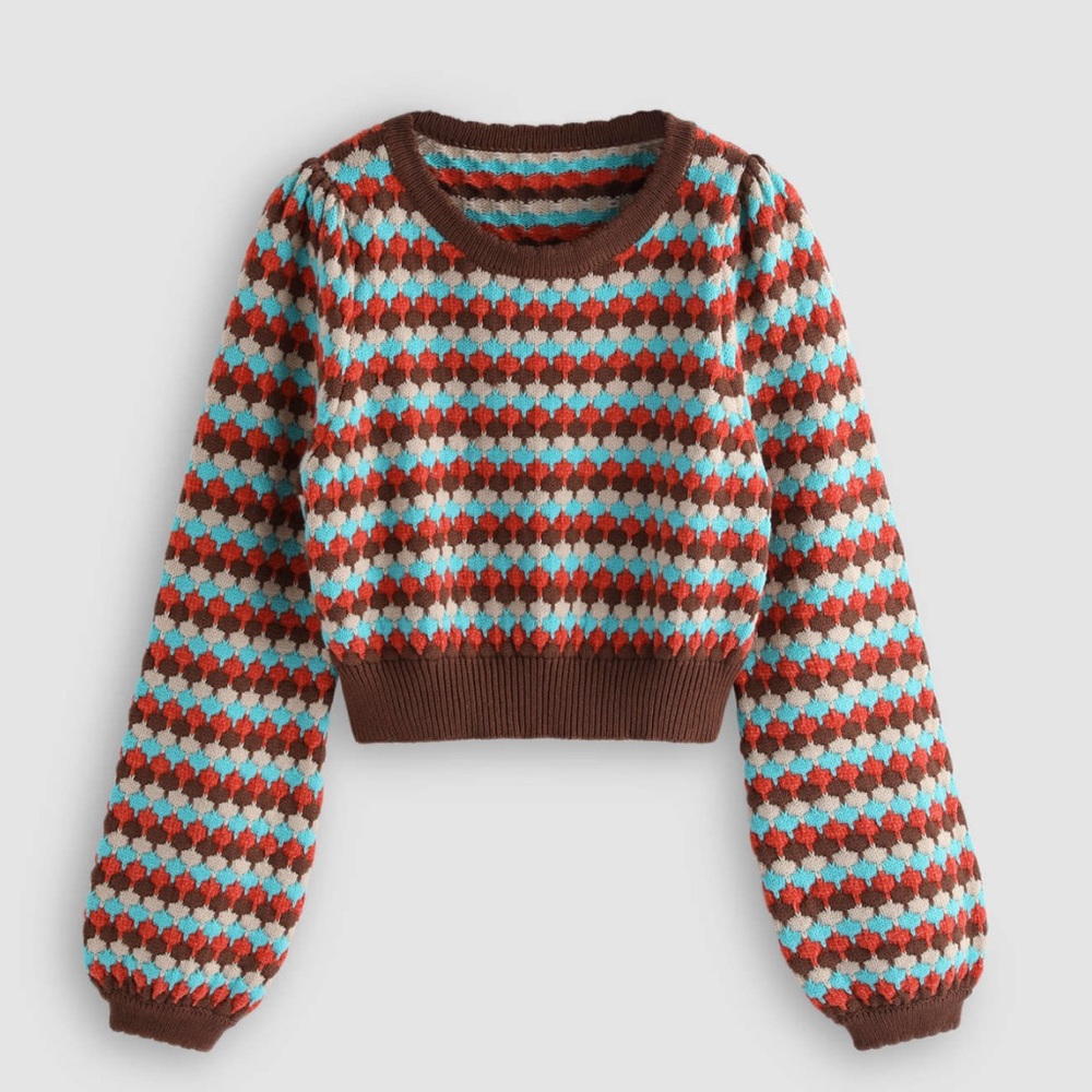 Cider Retro Pattern Sweater NWT Size Medium
